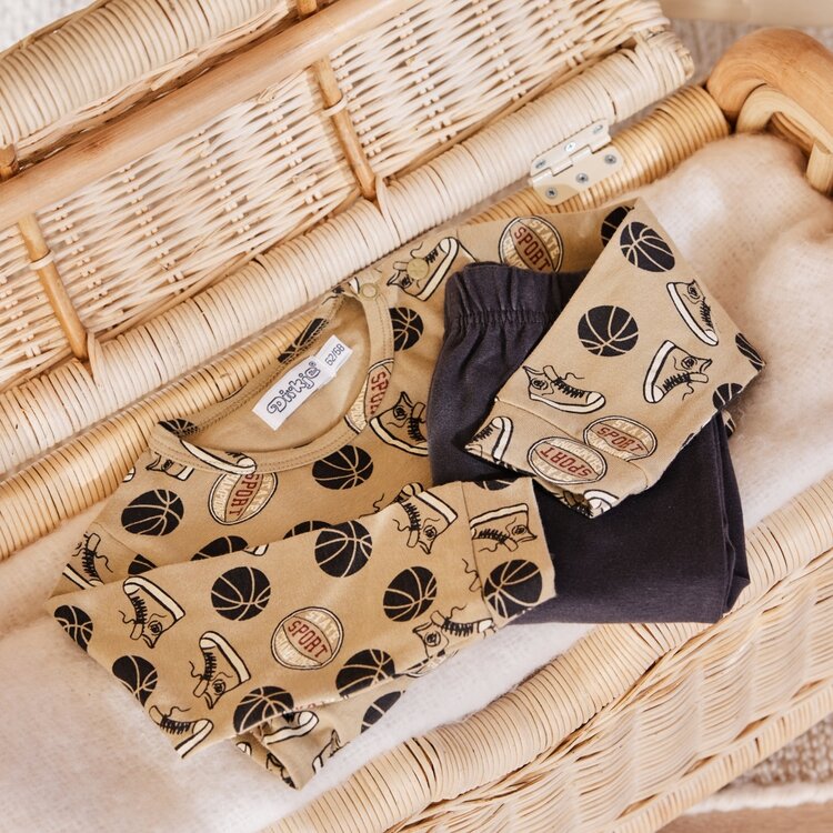 DIRKJE DIRKJE JONGENS PYJAMA BASKETBAL