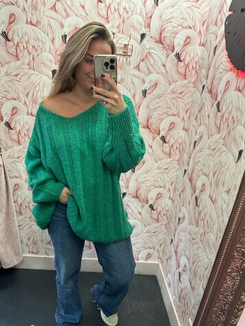 DAMES TRUI OVERSIZED V-HALS