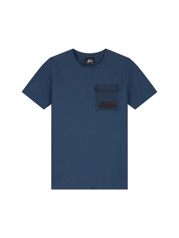 MALELIONS  JONGENS JUNIOR T-SHIRT NYLON POCKET NAVY