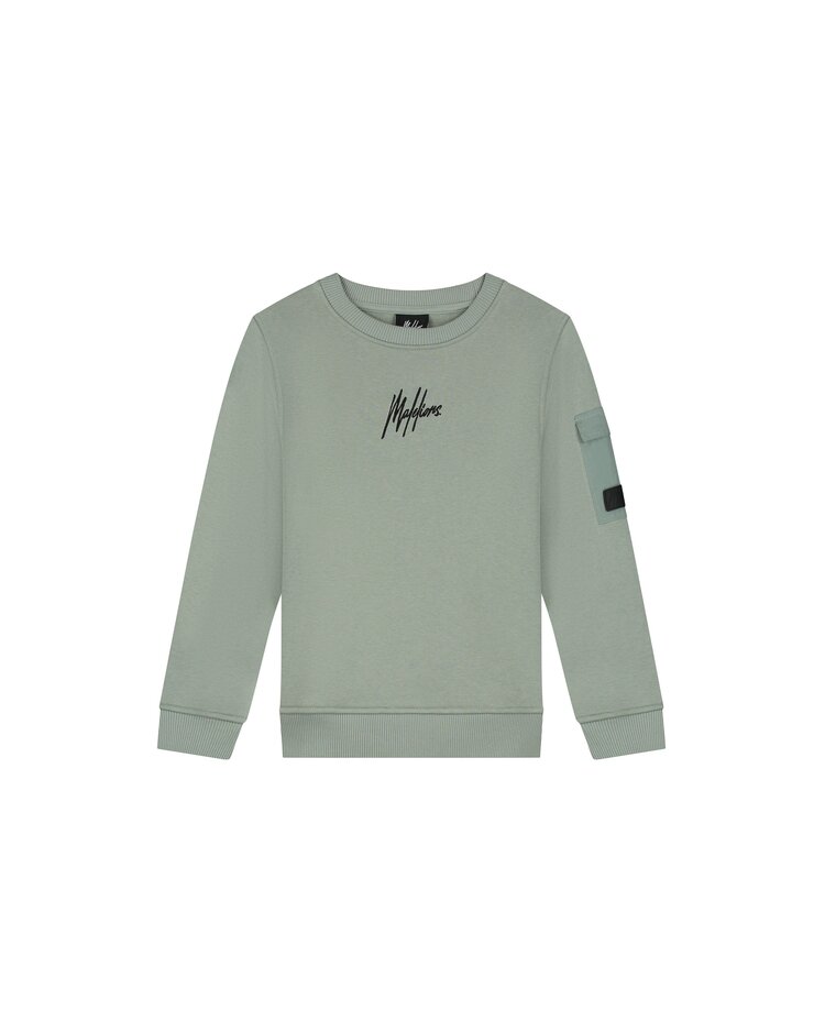 MALELIONS JONGENS SWEATER JUNIOR POCKET GREEN