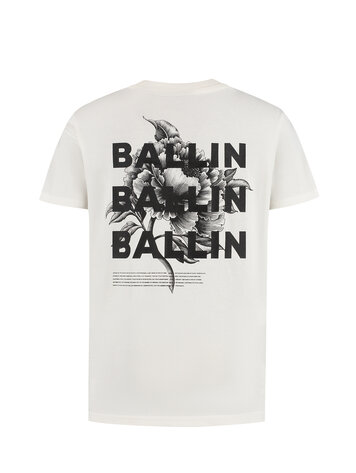 BALLIN JONGENS LOOSE FIT CREWNECK SS T-SHIRT OFF WHITE