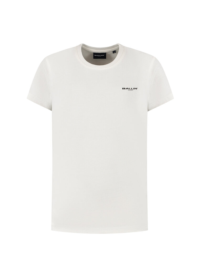BALLIN JONGENS LOOSE FIT CREWNECK SS T-SHIRT OFF WHITE