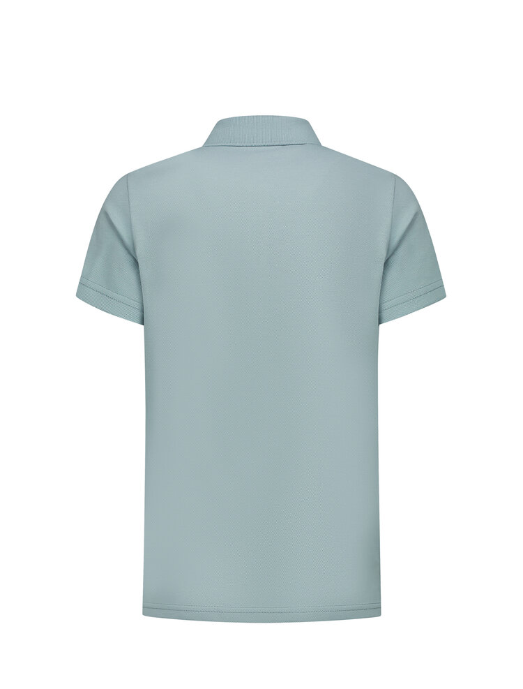 BALLIN JONGENS POLO SHIRT BLAUW GRIJS