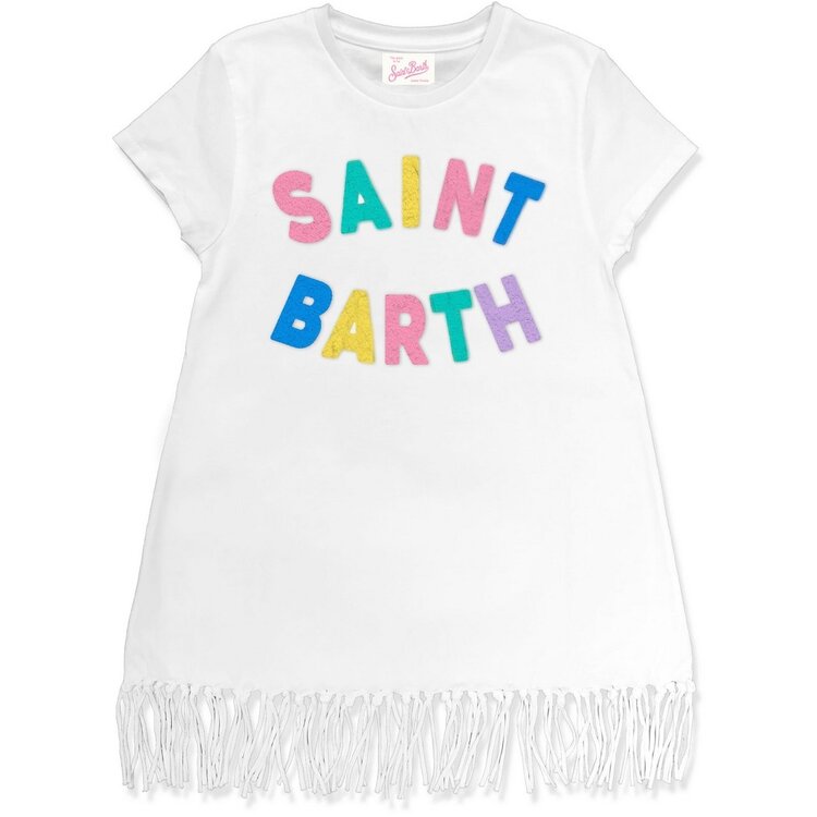 SAINT BARTH MEISJES JURK FRINGE
