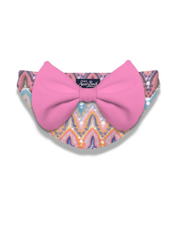 SAINT BARTH SAINT BARTH BABY MEISJES ZWEMBROEK RACHEL TWIST PASTEL STRIK