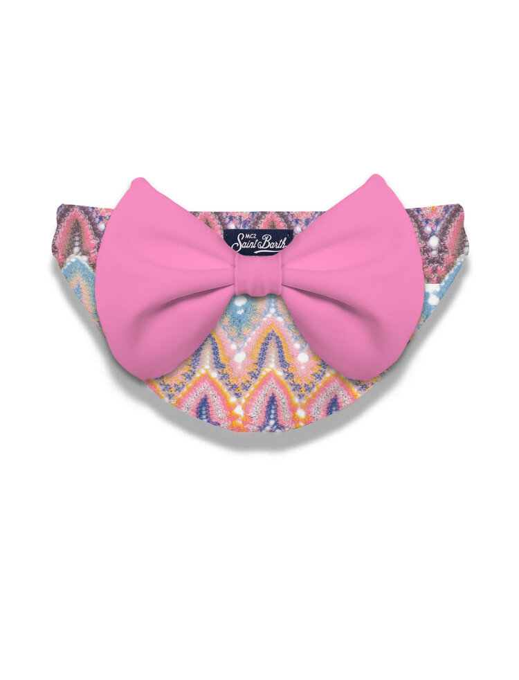 SAINT BARTH BABY MEISJES ZWEMBROEK RACHEL TWIST PASTEL STRIK