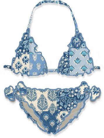 SAINT BARTH MEISJES BIKINI RADICAL PATCH BLAUW