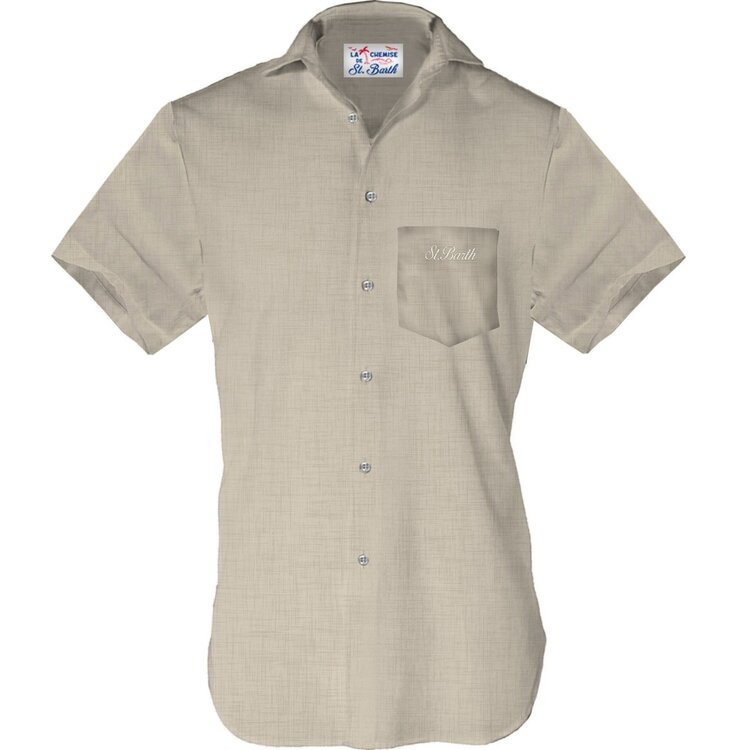 SAINT BARTH JONGENS LINEN 10H SHIRT