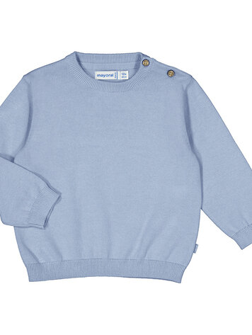 MAYORAL BABY JONGENS BASIC COTTON JUMPER LICHT BLAUW