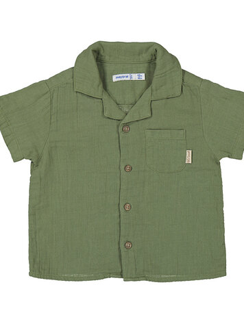 MAYORAL BABY JONGENS KNOOP SHIRT GROEN