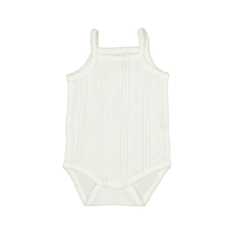 MAYORAL BABY MEISJES ROMPER MET BANDJES WIT