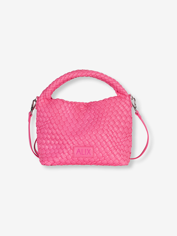 ALIX THE LABEL ALIX BRAIDED FAUX LEATHER TAS