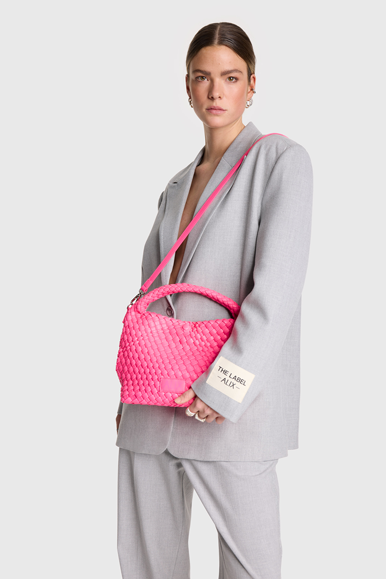 ALIX BRAIDED FAUX LEATHER TAS