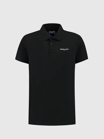 BALLIN AMSTERDAM BALLIN JONGENS POLO SHIRT ZWART