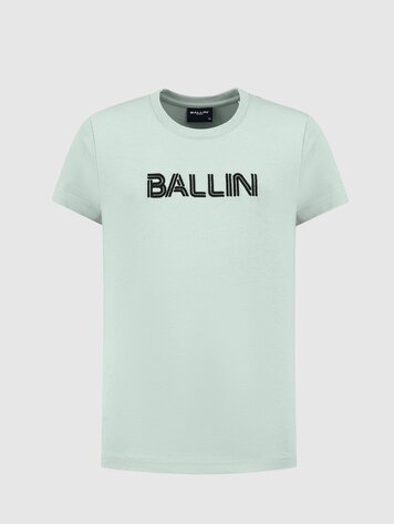 BALLIN JONGENS REGULAR FIT CREWNECK SS T-SHIRT GROEN