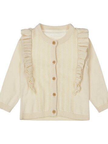 DIRKJE BABY MEISJES VESTJE ECRU