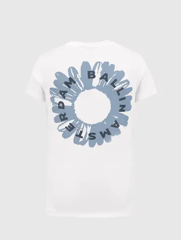 BALLIN JONGENS REGULAR FIT CREWNECK SS T-SHIRT WIT