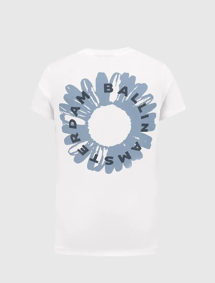BALLIN JONGENS REGULAR FIT CREWNECK SS T-SHIRT WIT