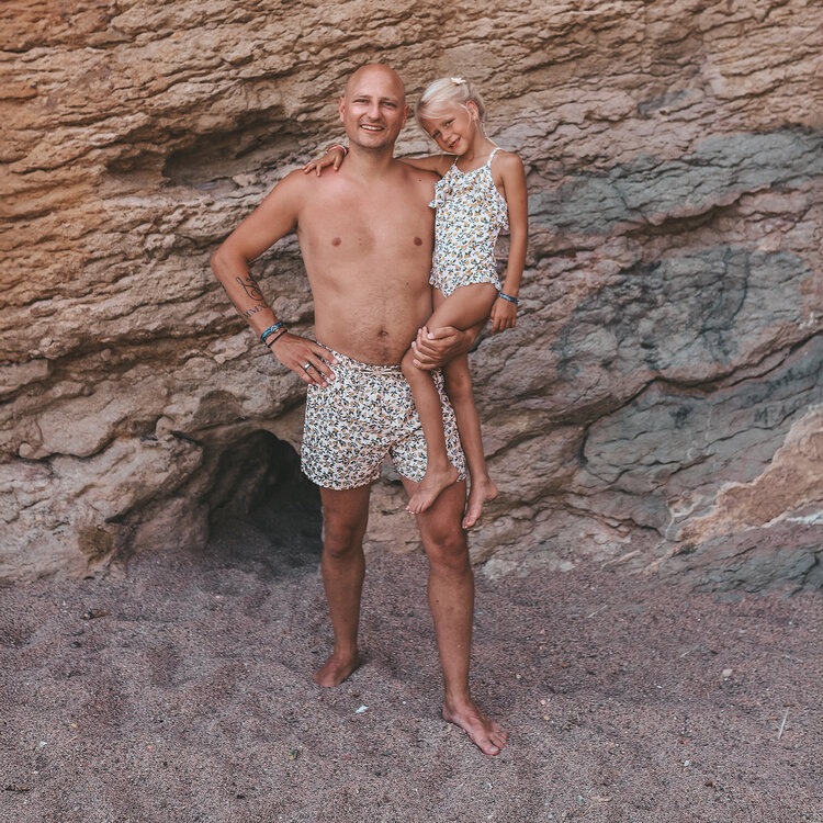 SALTED STORIES MANNEN ZWEMBROEK LEMONS - VADER&ZOON