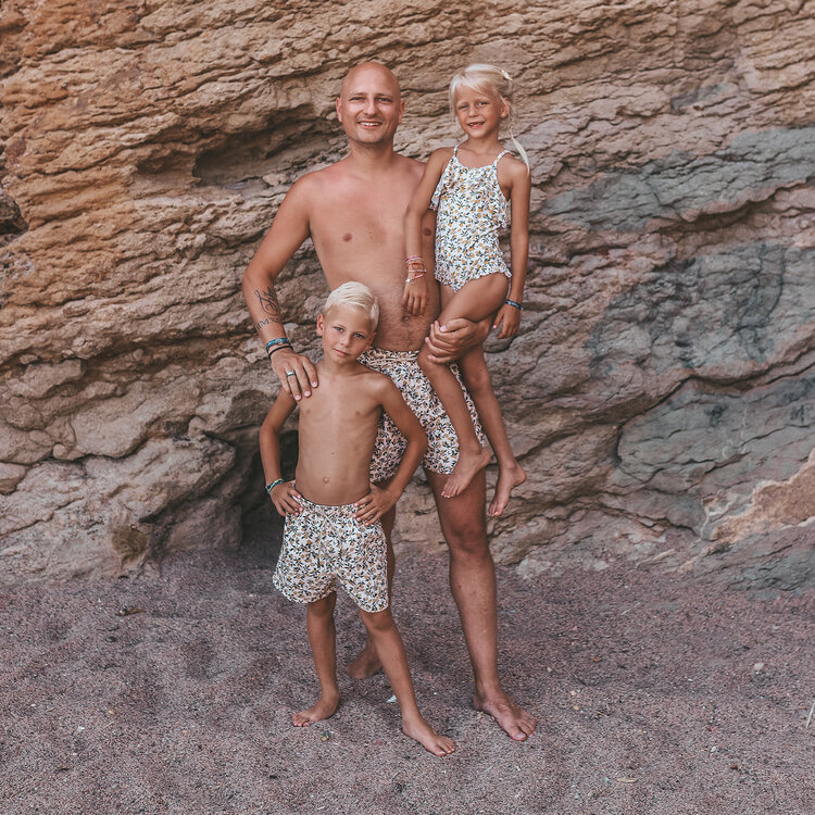 JONGENS ZWEMBROEK LEMONS - VADER&ZOON