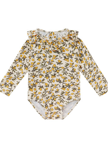 MEISJES BADPAK LEMONS - MOEDER&DOCHTER