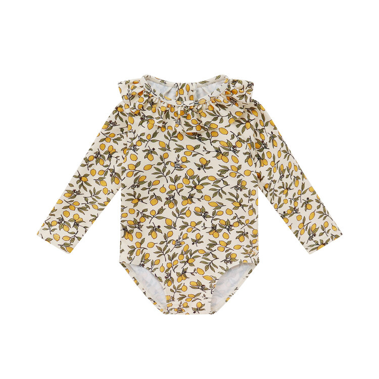 MEISJES BADPAK LEMONS - MOEDER&DOCHTER