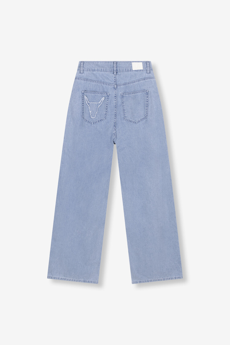ALIX CHAMBRAY DENIM PANTS