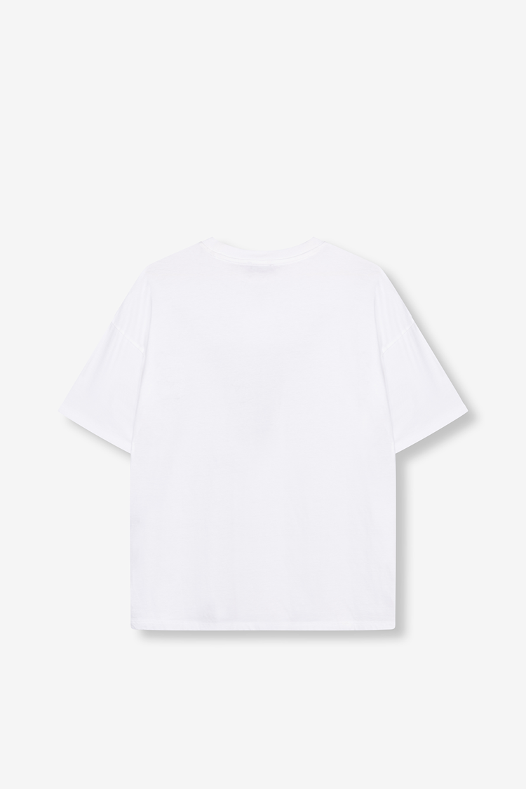 ALIX SILVER BULL T-SHIRT WIT