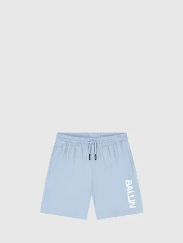BALLIN JUNIOR DUAL LINE LOGO SWIM SHORTS