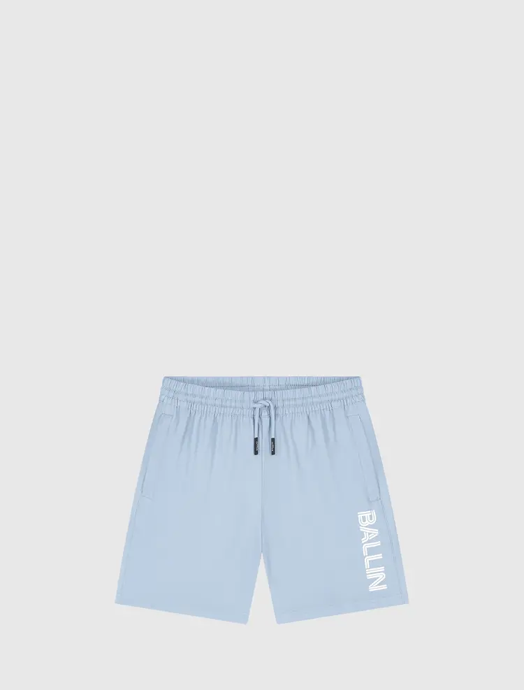 BALLIN JUNIOR DUAL LINE LOGO SWIM SHORTS