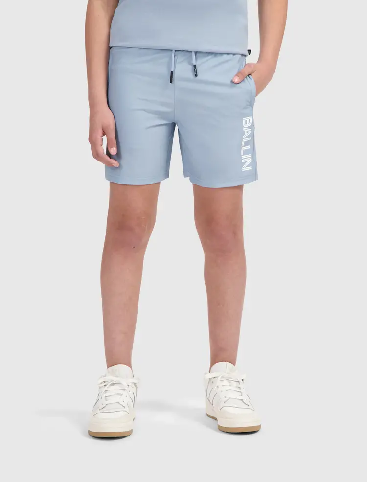 BALLIN JUNIOR DUAL LINE LOGO SWIM SHORTS