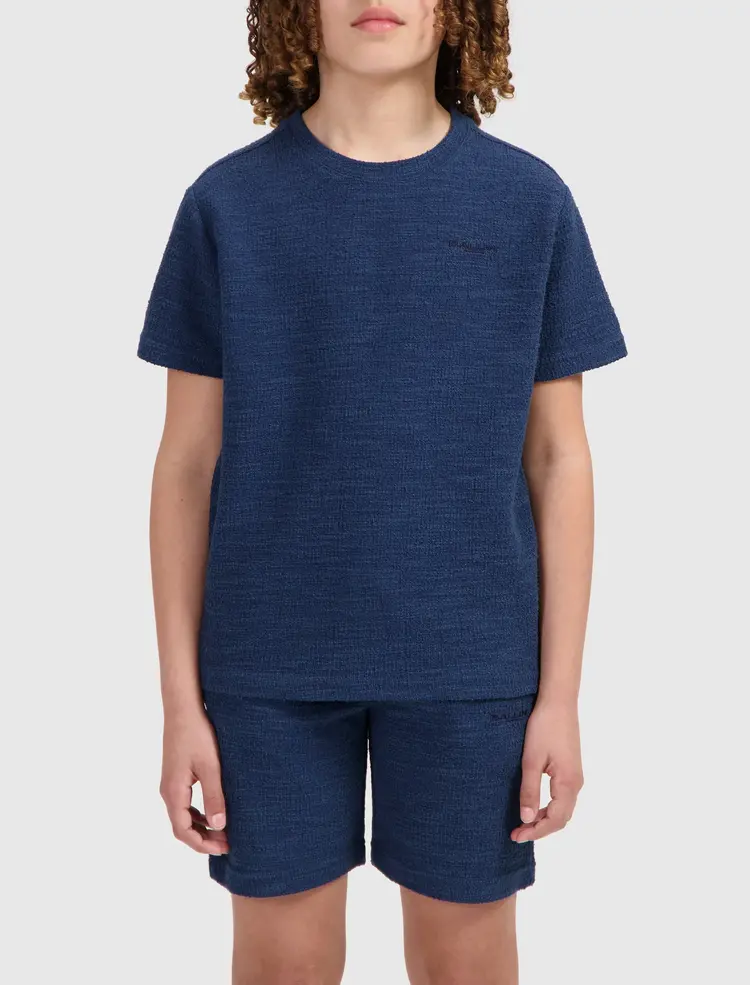 BALLIN JUNIOR BOUCLÉ T-SHIRT NAVY