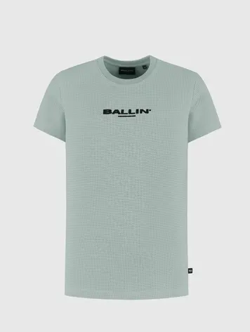 BALLIN JUNIOR WAFFLE EMBROIDERY T-SHIRT