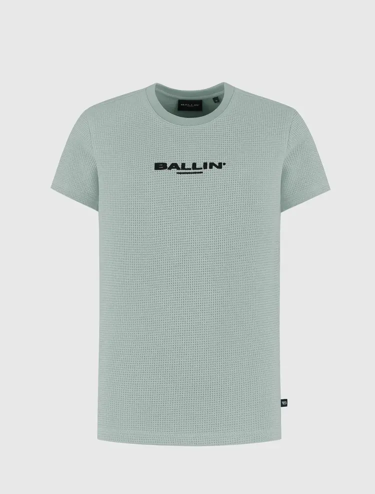 BALLIN JUNIOR WAFFLE EMBROIDERY T-SHIRT