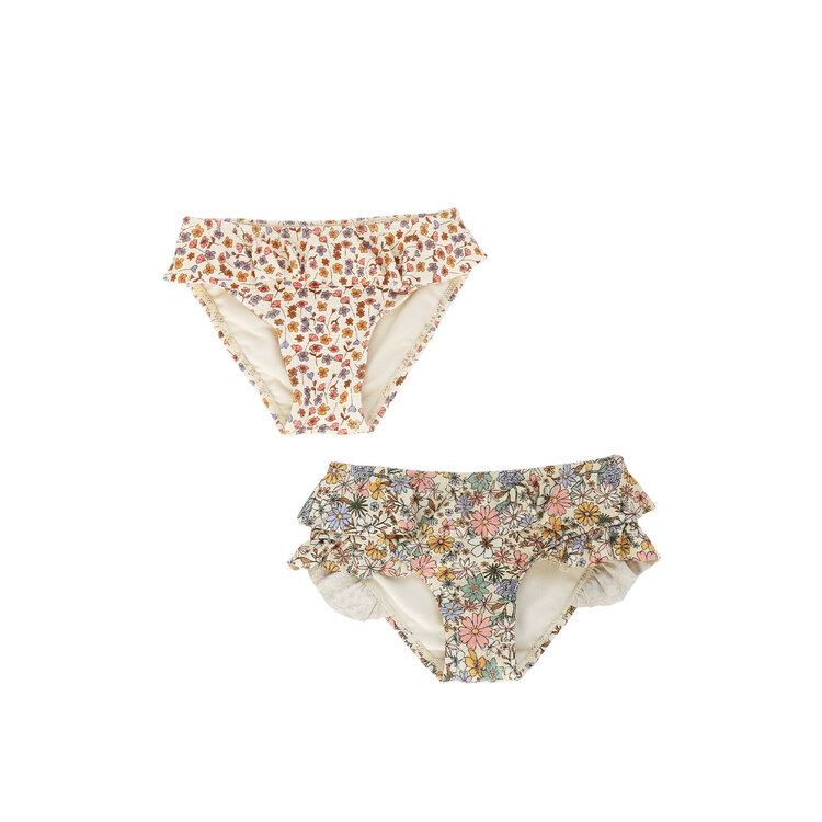 2PACK MEISJES ZWEMBROEKJE FLOWER BUD X SPARKLY FLEURS