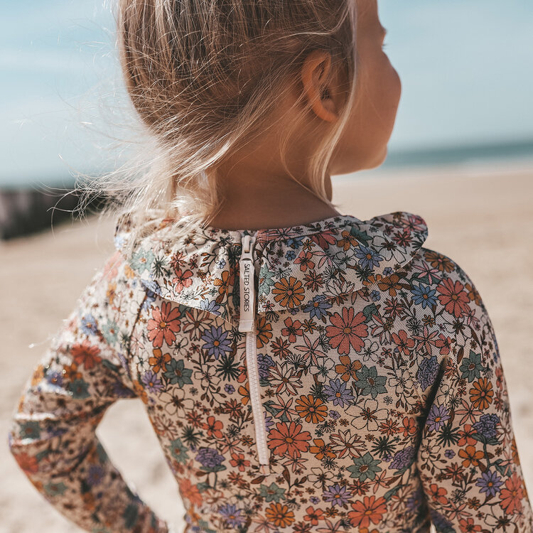 MEISJES BADPAK SPARKLY FLEURS