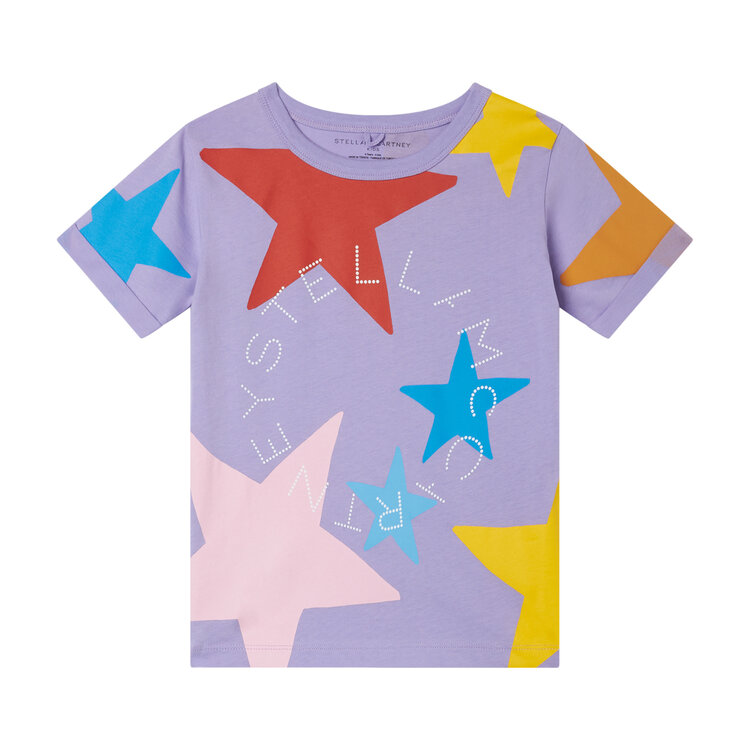 STELLA MCCARTNEY STELLA T-SHIRT LILA STAR