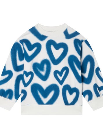 STELLA SWEATER GRAFFITI HEARTS