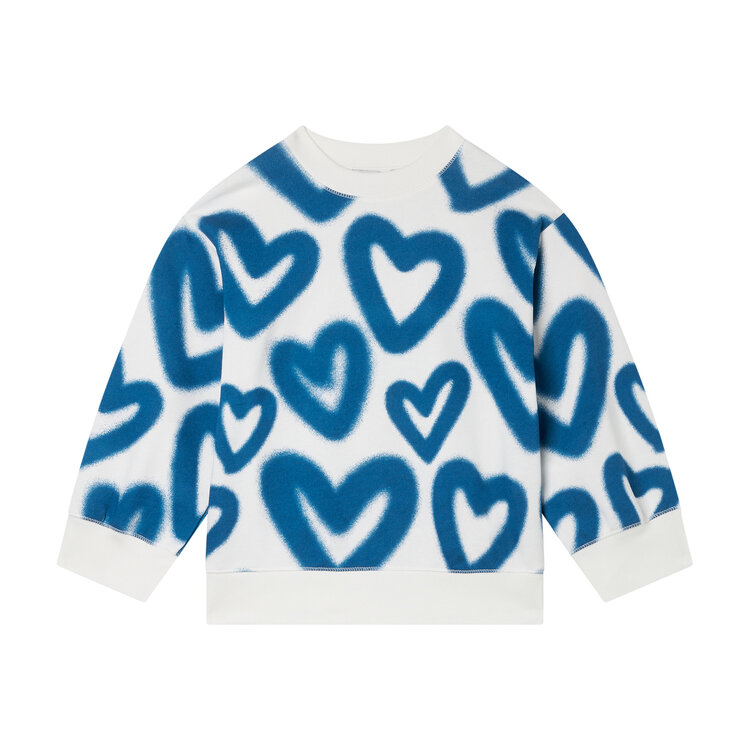 STELLA SWEATER GRAFFITI HEARTS