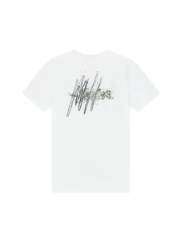 MALELIONS JUNIOR SPLASH T-SHIRT WHITE/GREEN