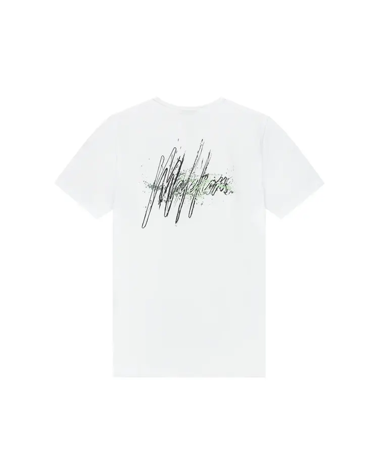 MALELIONS JUNIOR SPLASH T-SHIRT WHITE/GREEN