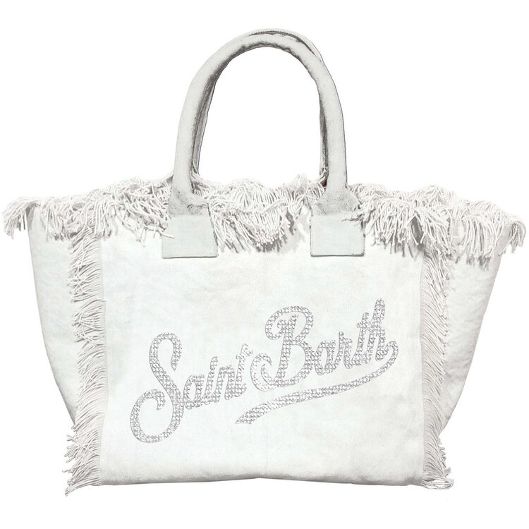 SAINT BARTH TAS COLETTE CANVAS STRASS