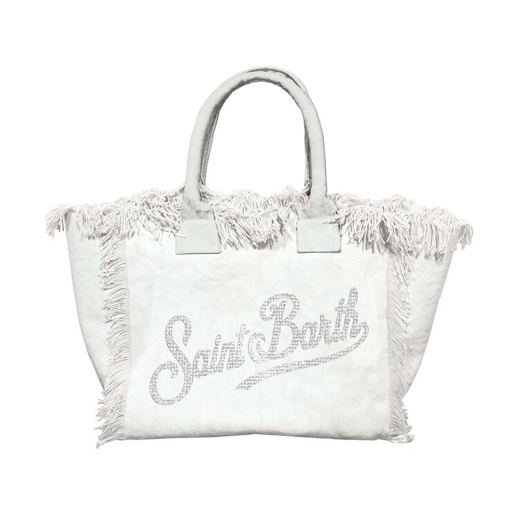 SAINT BARTH SAINT BARTH TAS VANITY MINI CANVAS STRASS