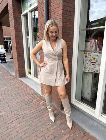 DAMES PLAYSUIT BEIGE