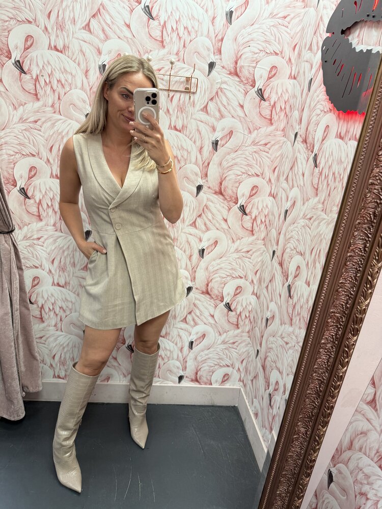 DAMES PLAYSUIT BEIGE