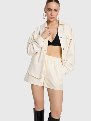 ALIX THE LABEL ALIX TWILL BULL SHORT