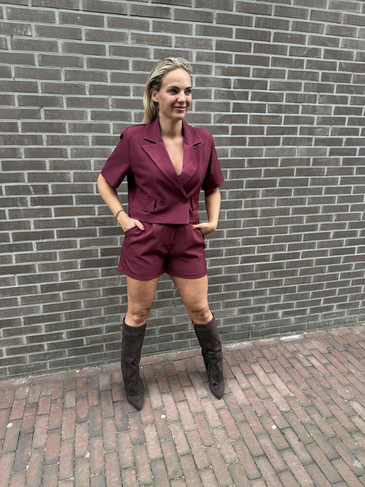 DAMES SET ROXY BORDEAUX ROOD