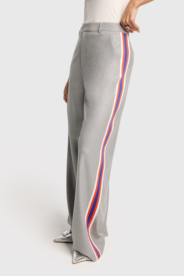 ALIX COATED HERRINGBONE PANTS