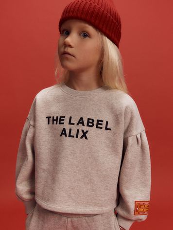 ALIX MINI ALIX MINI STRASS LOGO SWEATER