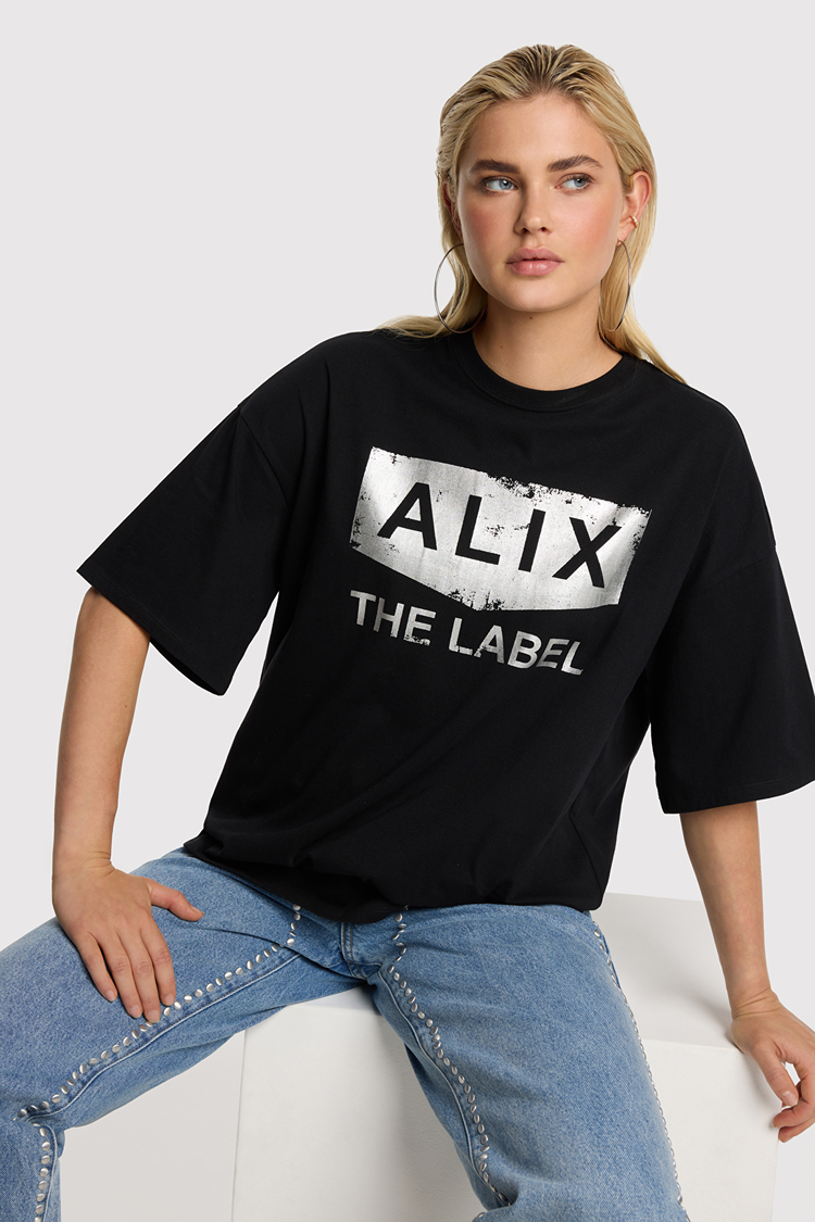 ALIX FOIL PRINT T-SHIRT